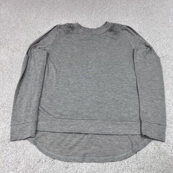 Knox Rose Sweaters - Knox Rose Sweater Gray Lightweight Long Sleeve Pullover Women’s Size XS
